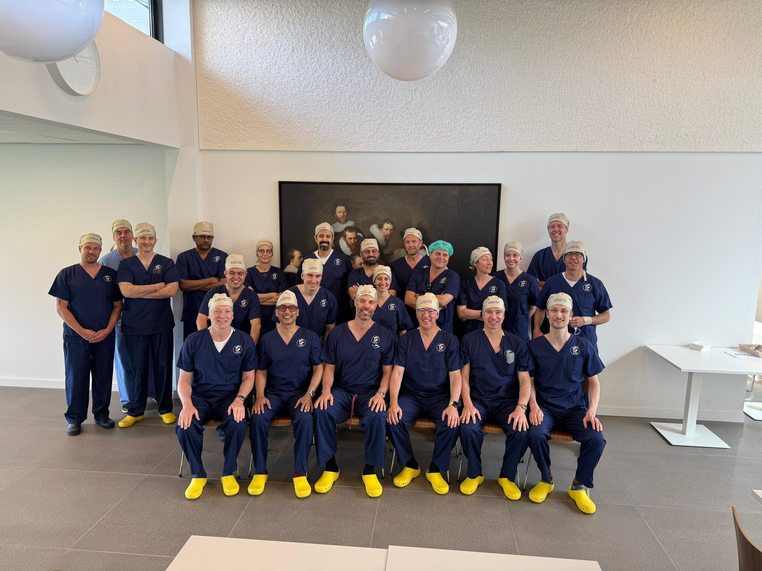 Mr Ross Elledge and colleagues at the Amsterdam Skills Centre